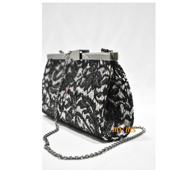 NWT Christian Louboutin Lace Crossbody Clutch - Picture 3 of 8